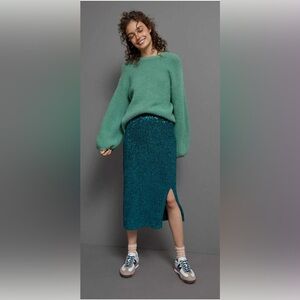 Maeve Alicia Sequined Midi Skirt 1X